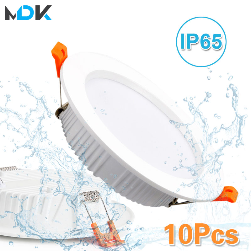 Commercial Kitchen Light - 10 Pcs IP65 LED กันน้ําดาวน์ไลท์ AC220V