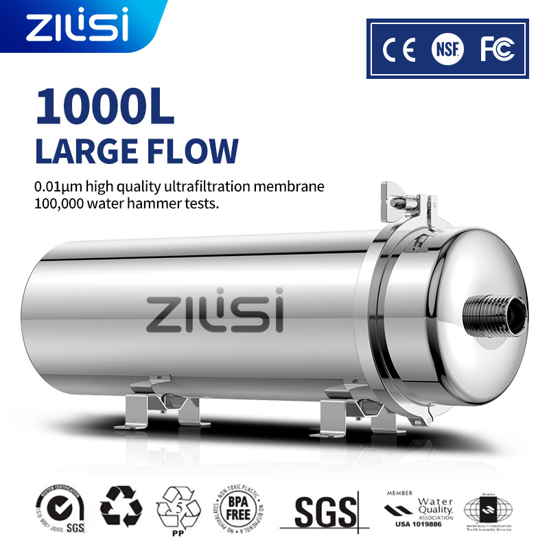 Commercial Kitchen Water Filter - ระบบกรองน้ำ PVDF แบบใช้ซ้ำได้, ไหลแรงสูง, สำหรับเชิงพาณิชย์, บ้าน,