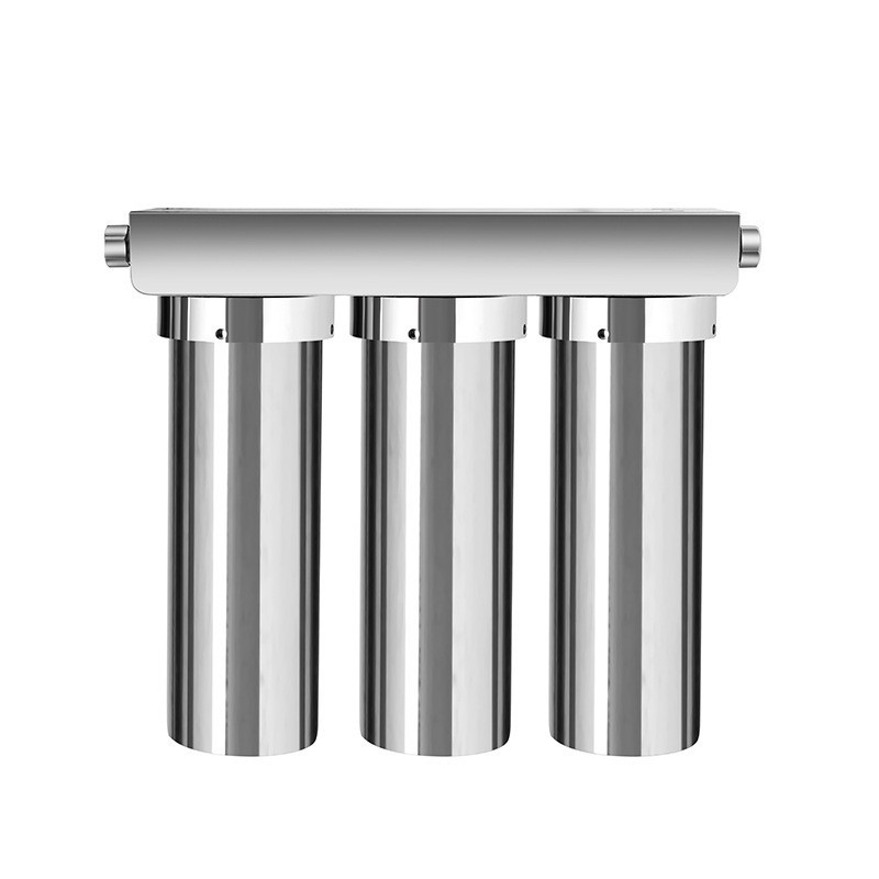 Commercial Kitchen Water Filter - เครื่องกรองน้ำสแตนเลสแบบติดผนังสำหรับใช้ในครัวเรือน ระบบกรองน้ำ 5 ขั้นตอน สำหรับน้ำประปาในครัว