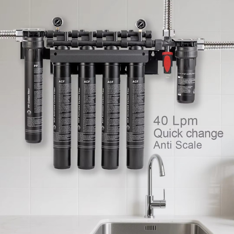 Commercial Kitchen Water Filter - เครื่องทำน้ำแข็ง เครื่องชงกาแฟ เครื่องกรองน้ำ 6 ขั้นตอน แบบเชิงพาณิชย์