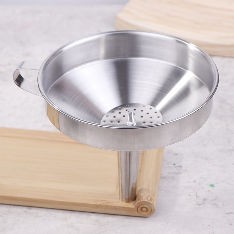 Commercial Kitchen Oil Filter - กรวยสแตนเลส 304 หนา 10/12/14 ซม. พร้อมตัวกรองแบบถอดได้