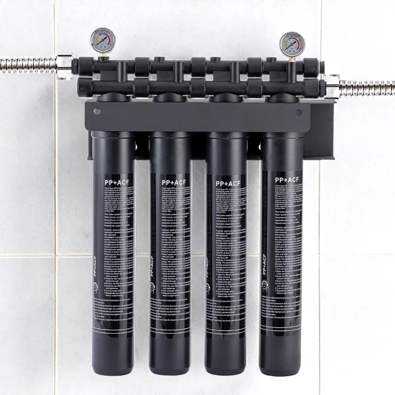 Commercial Kitchen Water Filter - ระบบกรองน้ำเชิงพาณิชย์ 4 ขั้นตอน ขนาด 20 นิ้ว