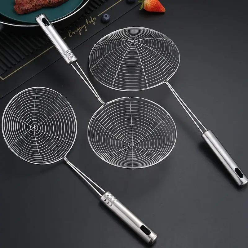 Commercial Kitchen Oil Filter - กระชอนกรองทรงรี สแตนเลส สำหรับกรองน้ำมัน อาหาร ทอด อบ