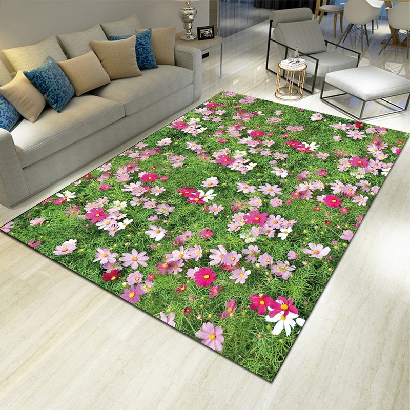Commercial Kitchen Non Slip Flooring - พรมพิมพ์ลายดอกไม้ตกแต่งบ้าน พรมห้องนั่งเล่น พรมทางเดิน พรมเช็ดเท้าหน้าห้องนอน พรมข้างเตียง พรมห้องครัว