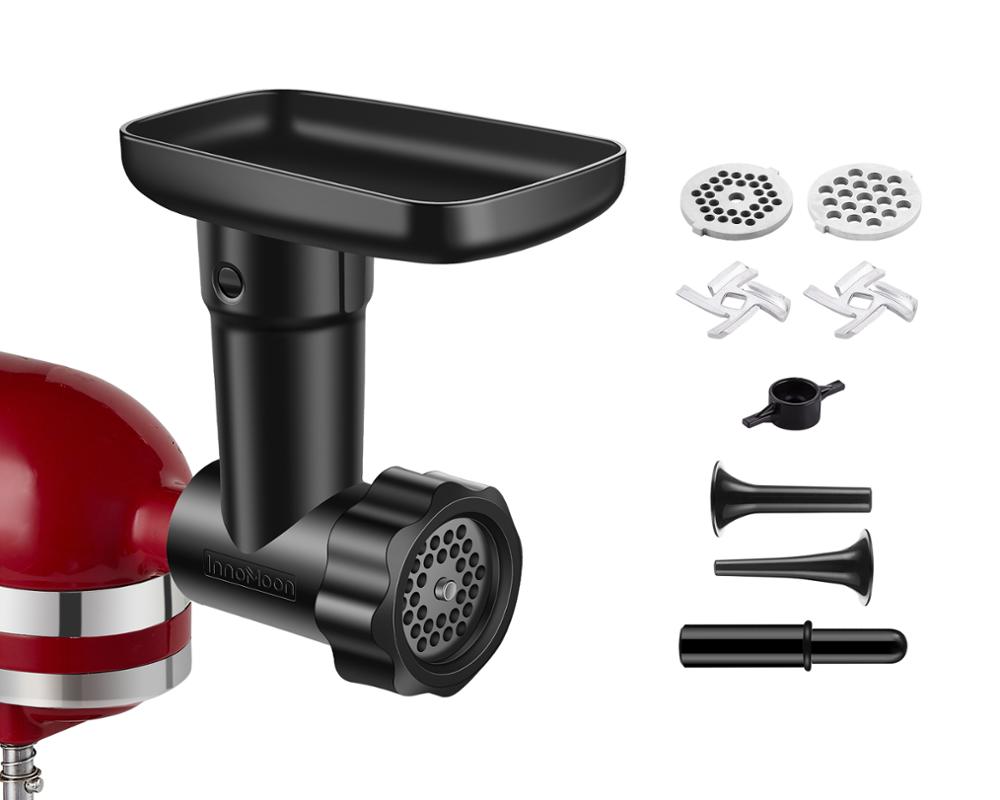 Commercial Kitchenaid - อุปกรณ์เสริมเครื่องบดเนื้อคุณภาพสูงรุ่นใหม่ปี 2024 สำหรับเครื่องผสมอาหาร KitchenAid - มาพร้อมกับท่อเติมไส้กรอก