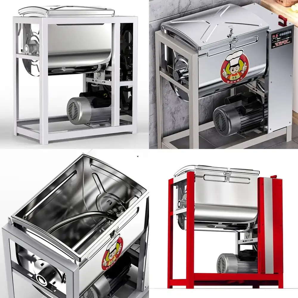 Dough Mixer Machine - เครื่องนวดแป้งเชิงพาณิชย์ เครื่องนวดแป้งอัตโนมัติเต็มรูปแบบ เครื่องผสมแป้งขนาดใหญ่ เครื่องผสมแป้งโดว์