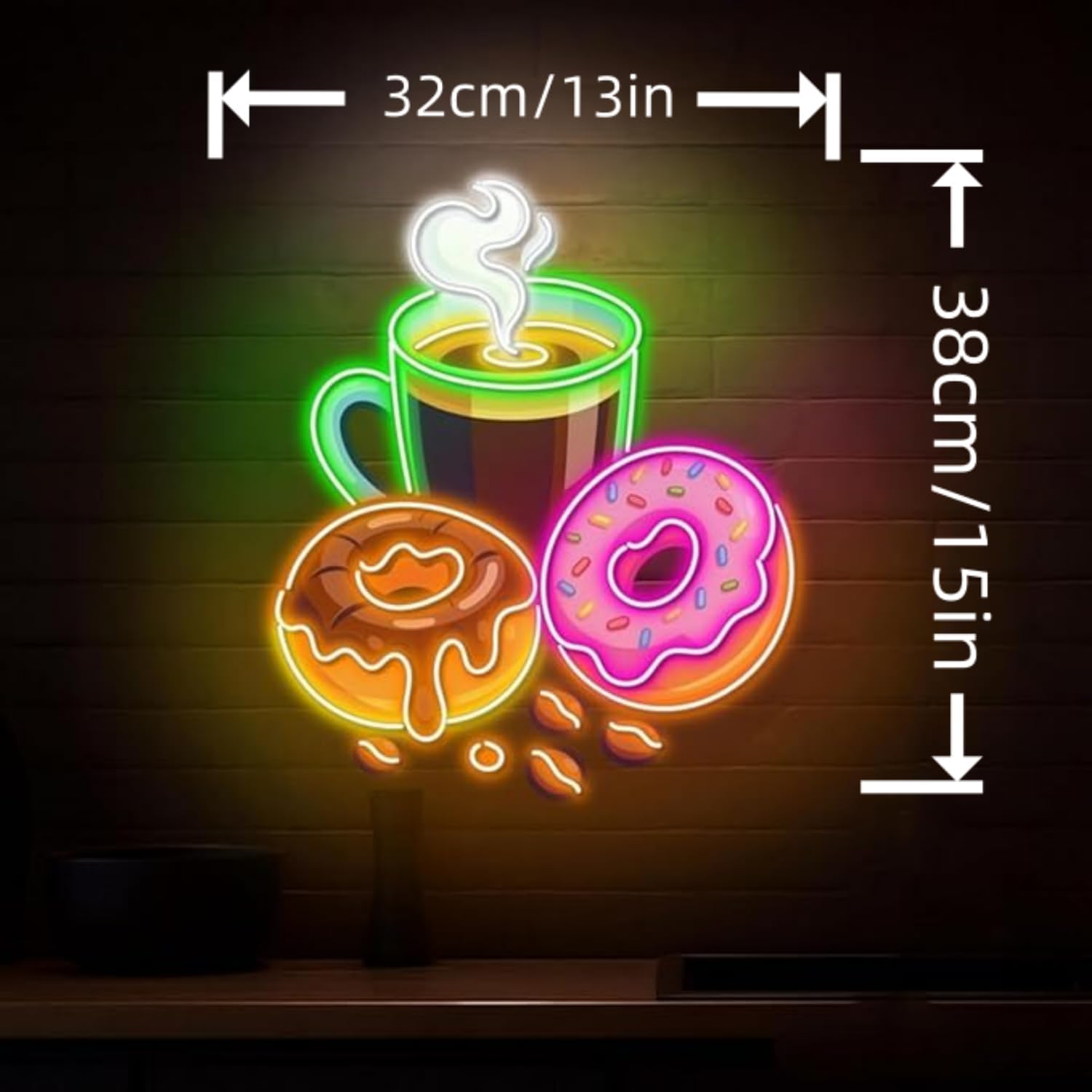 ป้ายไฟนีออนรูปโดนัท ใช้พลังงาน - Commercial Kitchen Light บทวิจารณ์และราคา