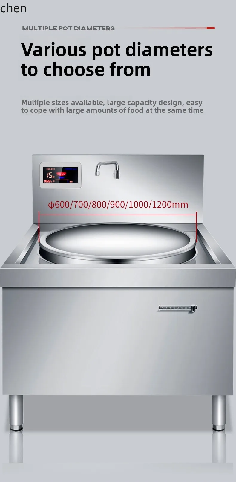 เตาแม่เหล็กไฟฟ้าเชิงพาณิชย์ ZM - Commercial Kitchen Stove บทวิจารณ์และราคา