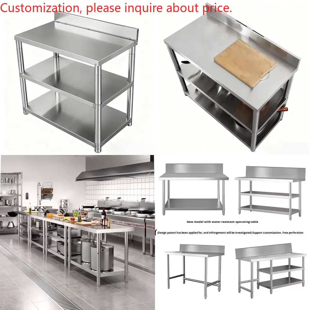 โต๊ะทำงานครัวสแตนเลสพร้อมแผ่นก - Commercial Kitchen Backsplash บทวิจารณ์และราคา