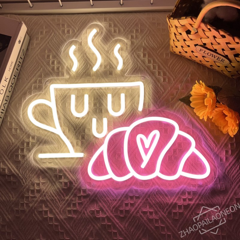 กาแฟขนมปังป้ายนีออน Croissant  - Commercial Kitchen Light บทวิจารณ์และราคา
