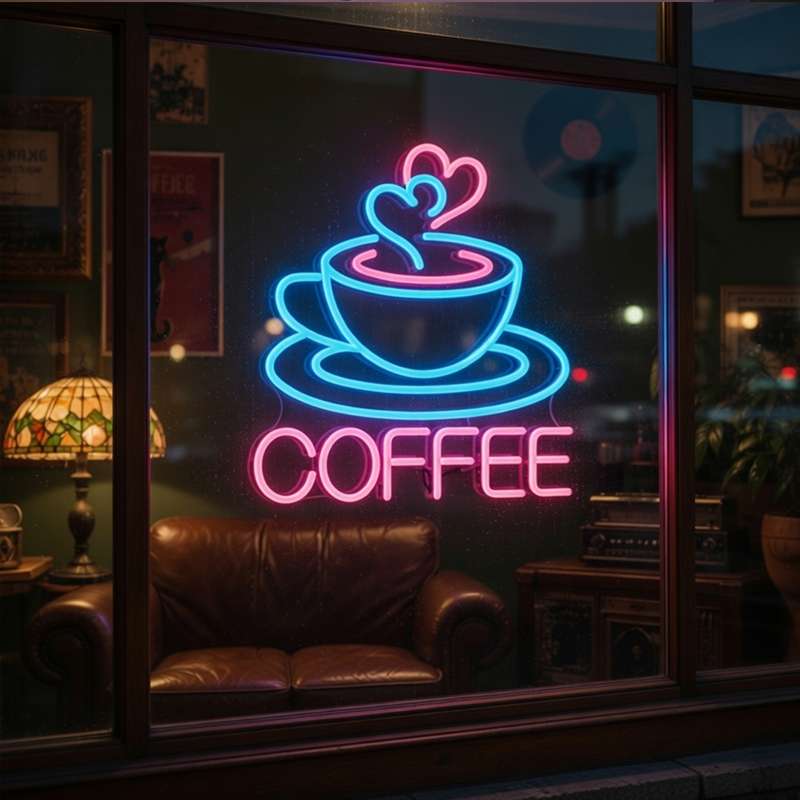 ป้ายไฟนีออนรูปกาแฟ ไฟ LED นีออ - Commercial Kitchen Light บทวิจารณ์และราคา