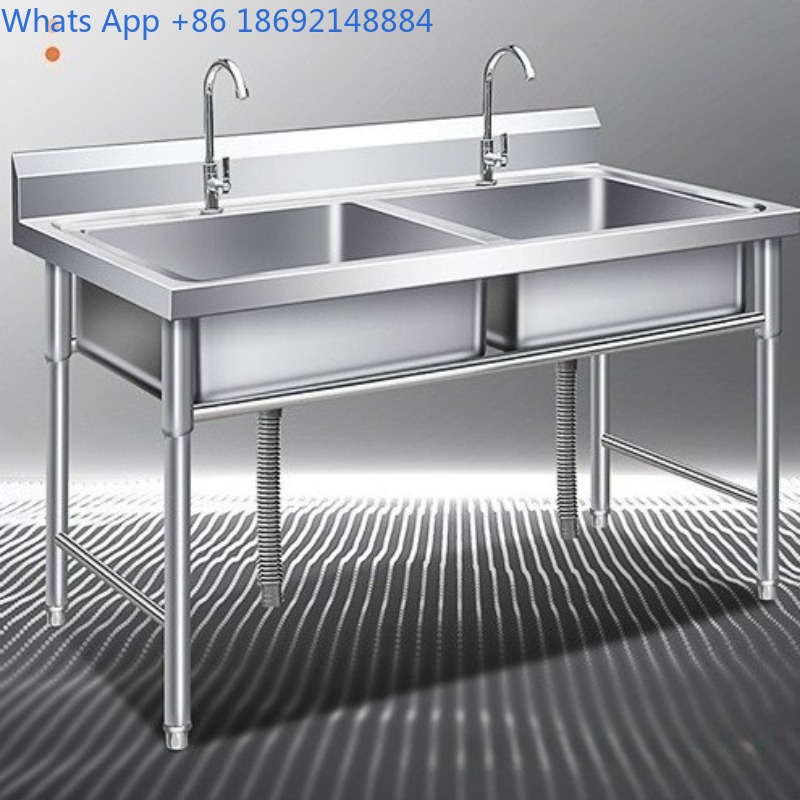 อ่างล้างจานสแตนเลสเชิงพาณิชย์  - Commercial Kitchen Double Sink บทวิจารณ์และราคา