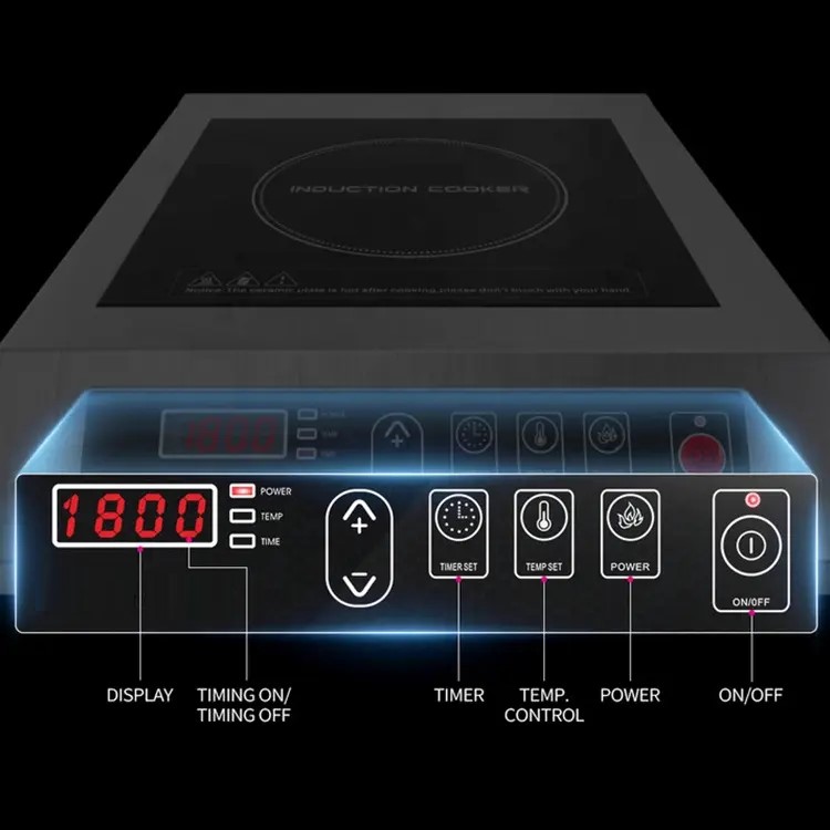เตาไฟฟ้าแบบเหนี่ยวนำ 3500 วัตต - Commercial Kitchen Stove บทวิจารณ์และราคา