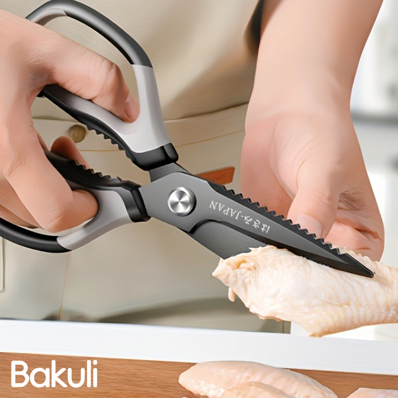 สีดําไทเทเนียมกรรไกรครัวสแตนเล - Commercial Kitchen In Home บทวิจารณ์และราคา
