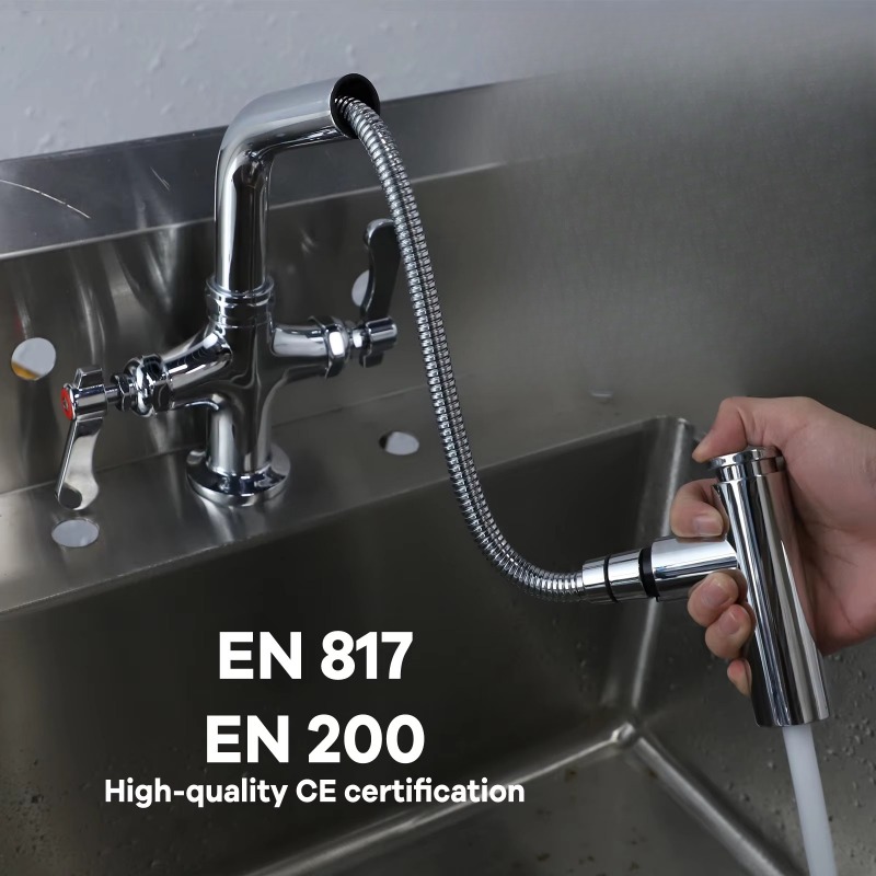 ก๊อกน้ำอ่างล้างจานสำหรับครัวกล - Commercial Kitchen Double Sink บทวิจารณ์และราคา