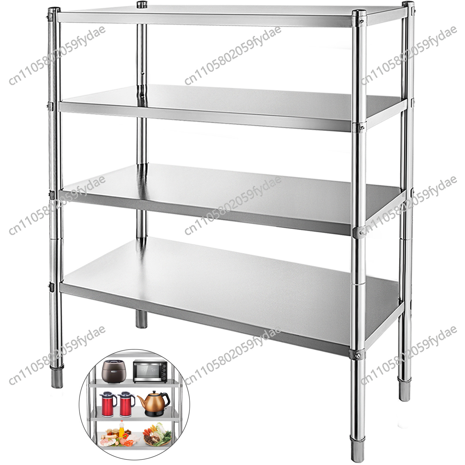 ชั้นวางของสแตนเลส 4 ชั้น สำหรั - Commercial Kitchen Store บทวิจารณ์และราคา